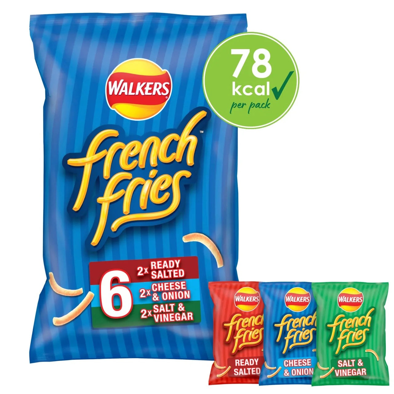 Walkers French Fries Variety Multipack Crisps 6x18g