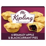 Mr Kipling Apple & Blackcurrant Pies 6 Pack