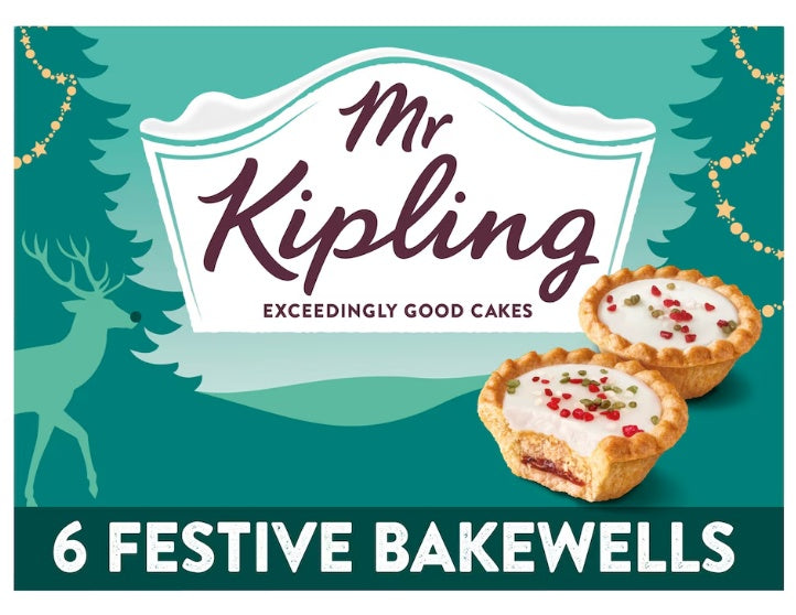 Mr Kipling 6 Festive Bakewell Tarts