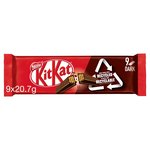Kit Kat 2 Finger Dark Chocolate Biscuit Bar Multipack 9 Pack