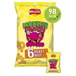 Walkers Monster Munch Roast Beef Multipack Crisps 6x20g