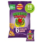 Walkers Monster Munch Pickled Onion Multipack Crisps 6x20g