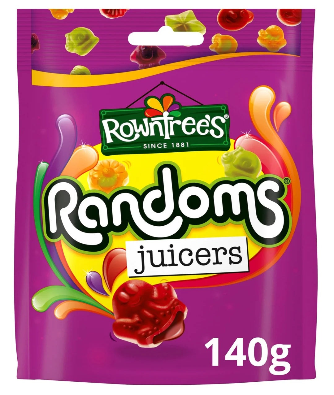 Rowntree's Randoms Juicers Sweets Sharing Bag 140g