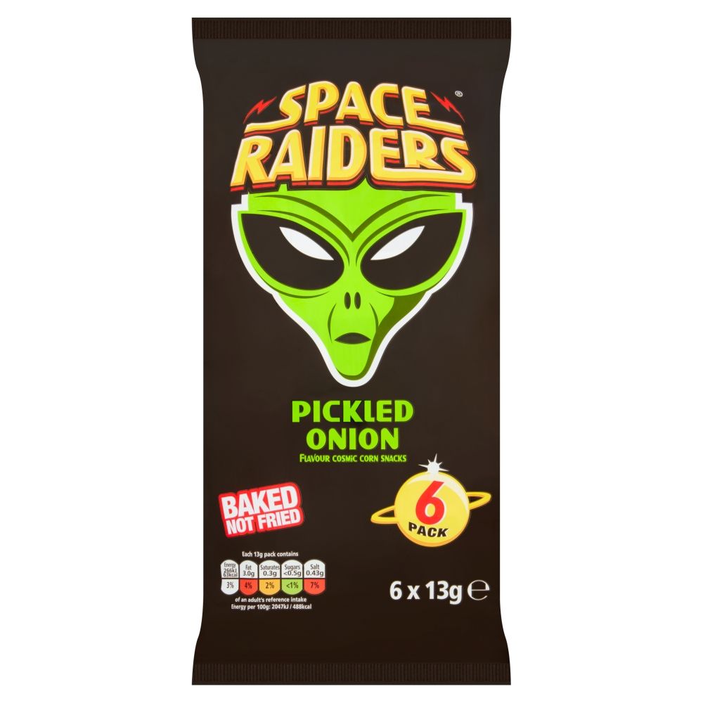 Space Raiders Pickled Onion Flavoured Crisp 6X13g