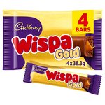 Cadbury Wispa Gold Chocolate Bar 4 Pack Multipack 153.2g