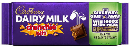 Cadbury Dairy Milk Crunchie Bits Chocolate Bar 180g