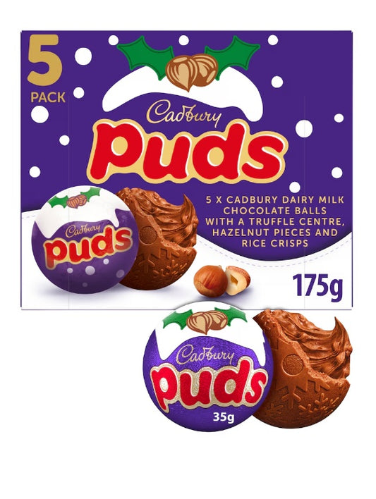 Cadbury Dairy Milk Chocolate Xmas Puds 5 Pack