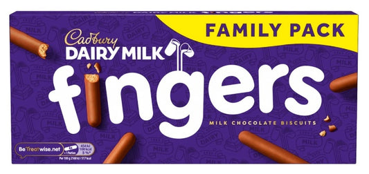 Cadbury Dairy Milk Chocolate Fingers Biscuits 189g