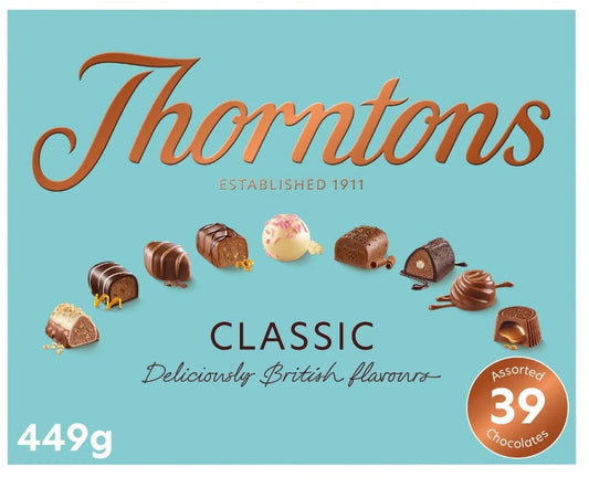 Thorntons Classic Collection Of Milk, Dark & White Chocolate