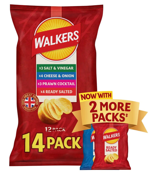 Walkers Classic Variety Multipack Crisps 12x25g